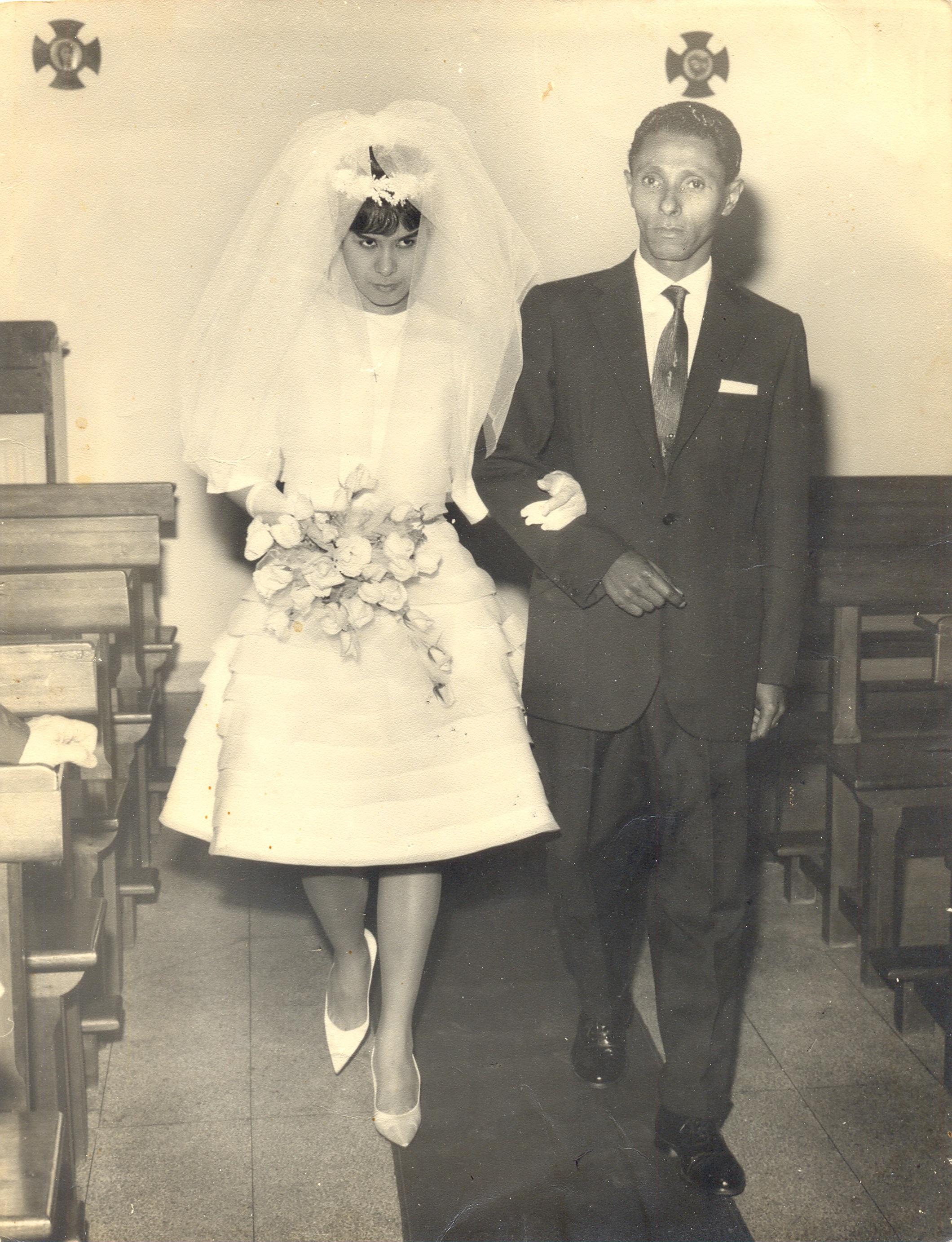 Casamento de Irley na Capela Nossa Senhora Auxiliadora, na época pertencente a Escola de Serviço Social da PUC (onde Irley trabalhava)